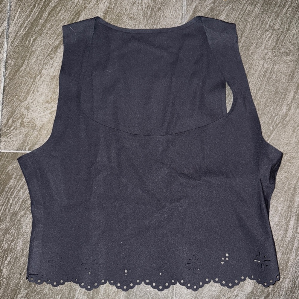 Anthropologie Seamless Laser-Cut Tank Top